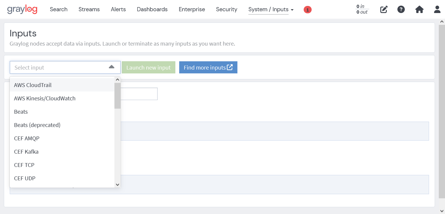 GraylogのInputs設定ログフォーマットの選択