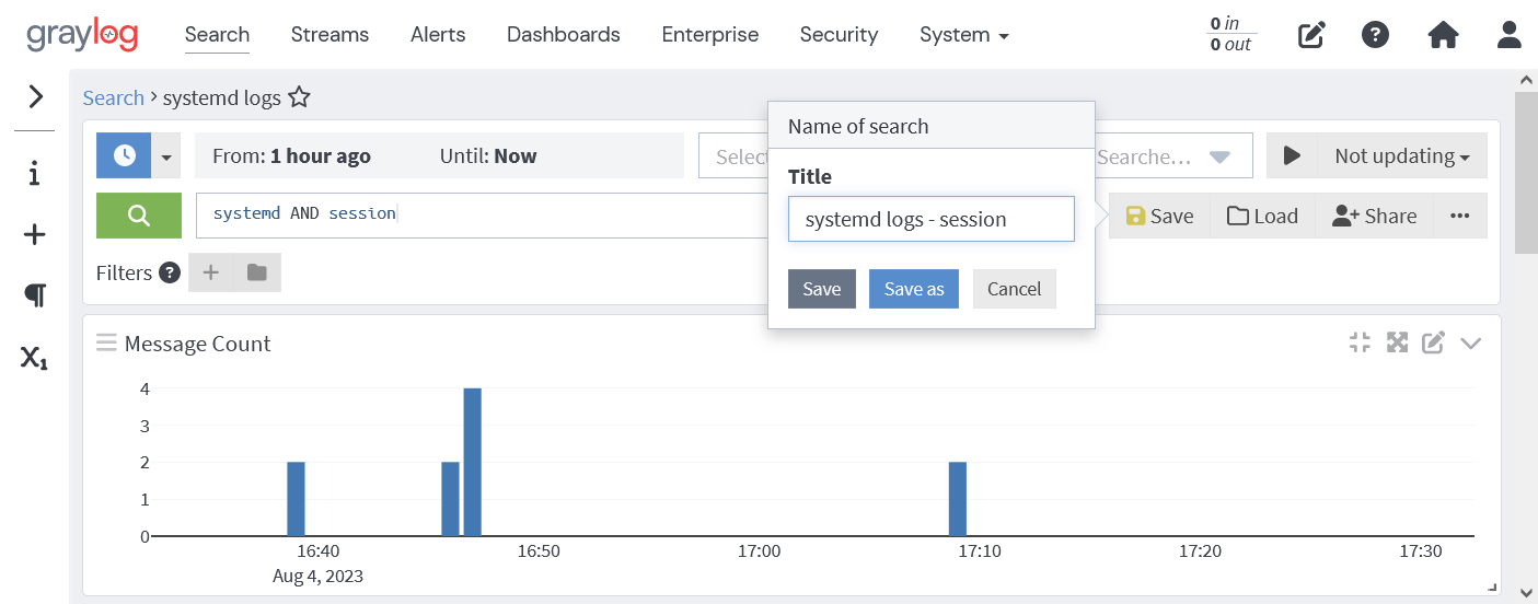 Graylogの検索方法の更新