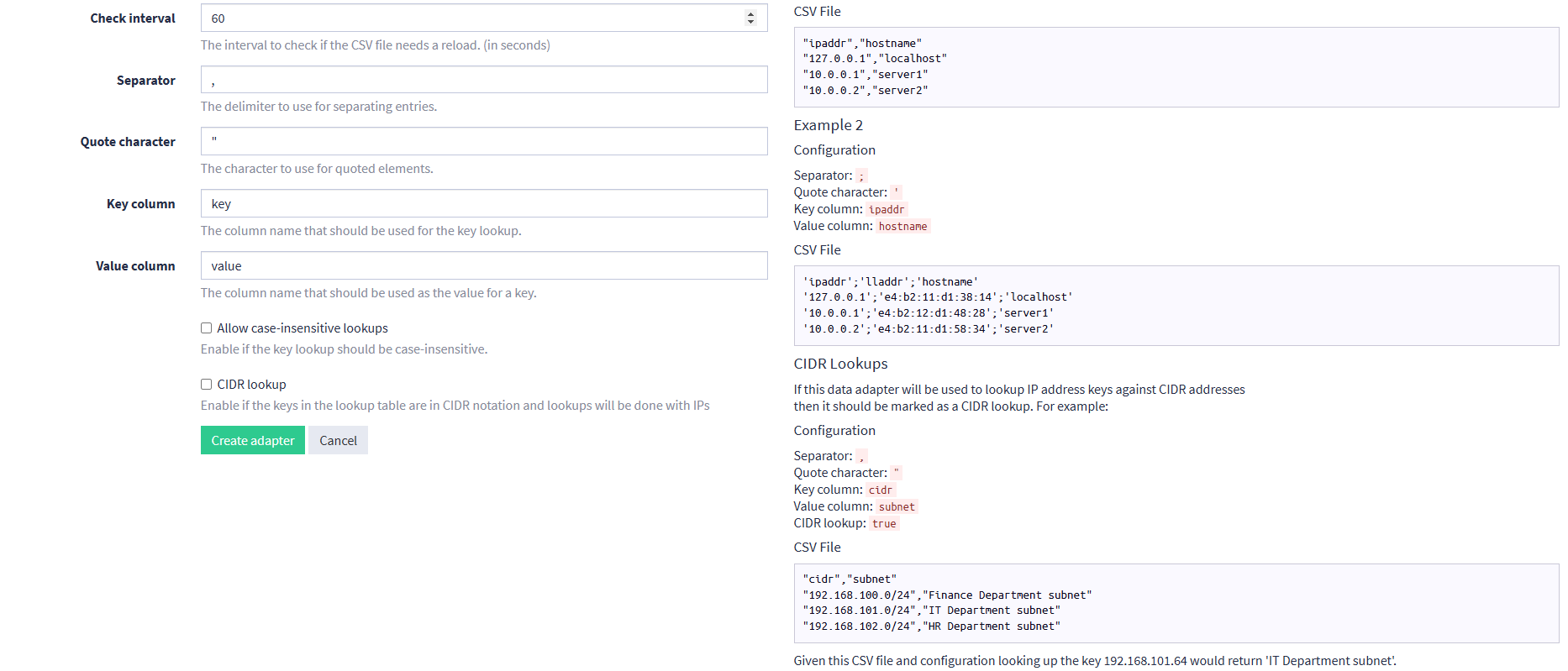 GraylogのLookupTables設定