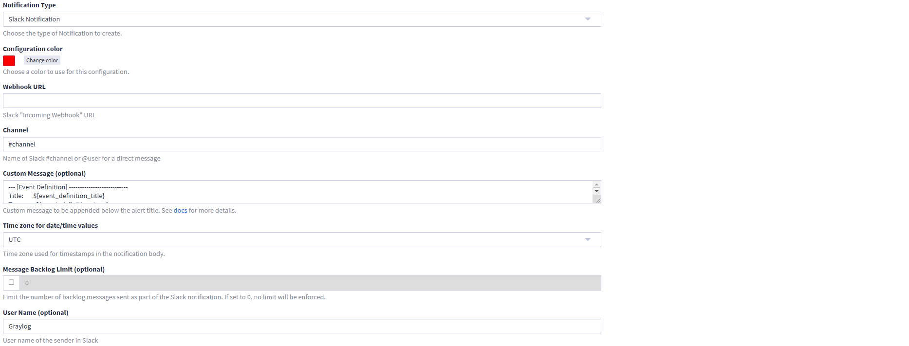 GraylogSlackによる通知