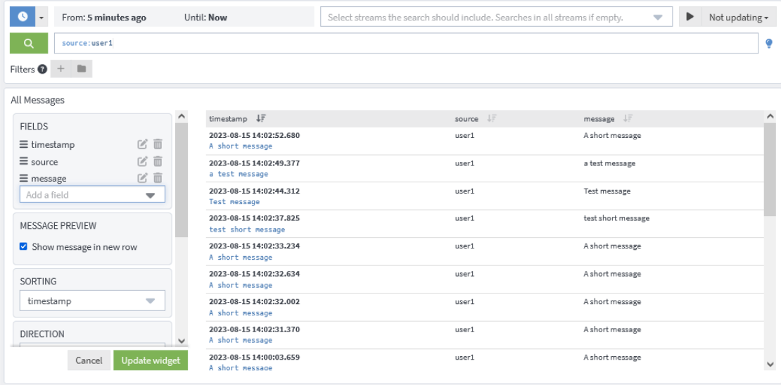 Graylogのメッセージ表示編集