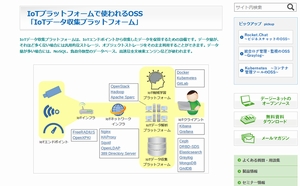 OSS「IoTデータ収集プラットフォーム