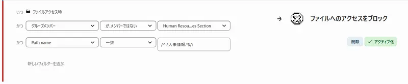 ファイルへのアクセス制御