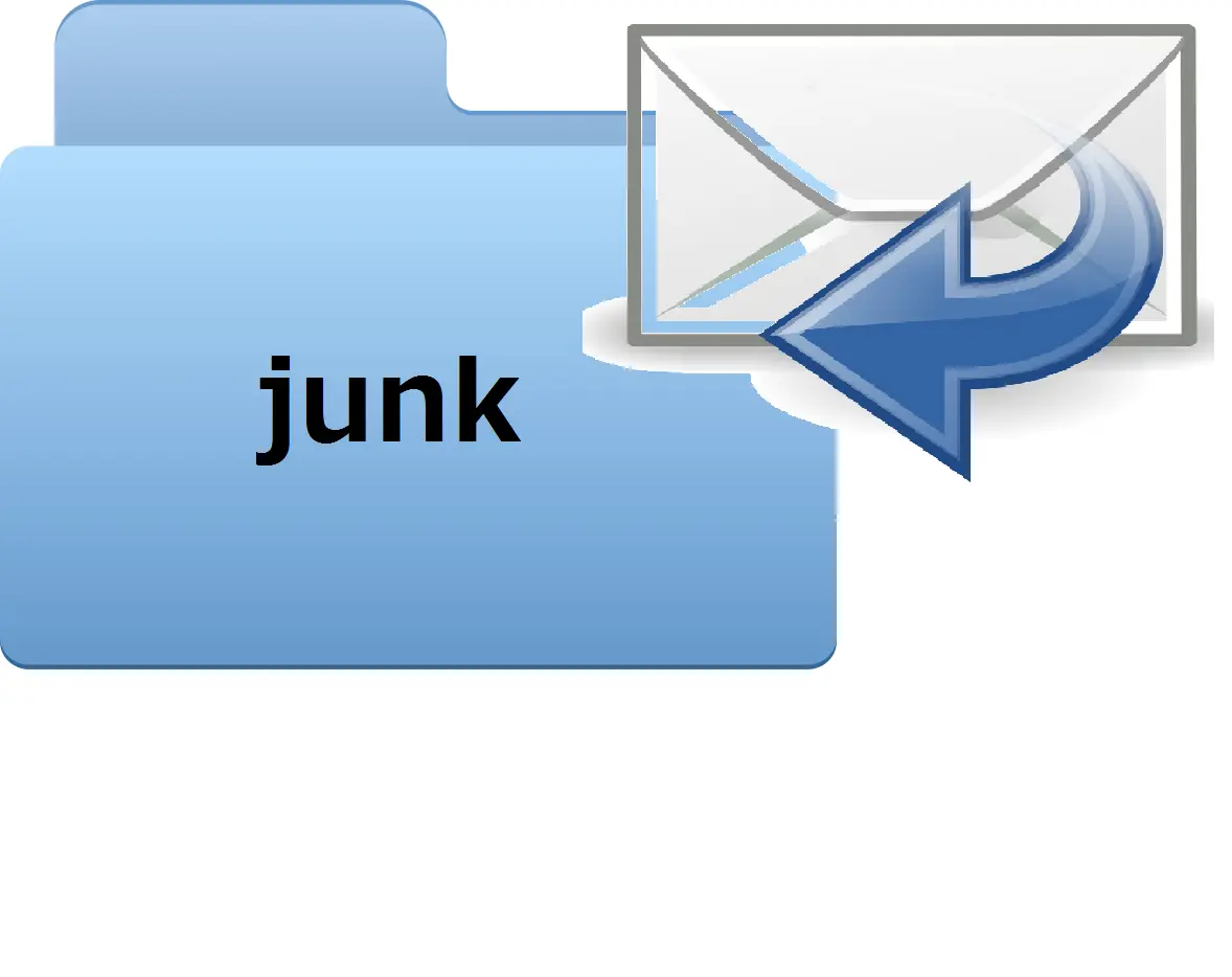 受信したメールを迷惑メールフォルダに移動イメージ