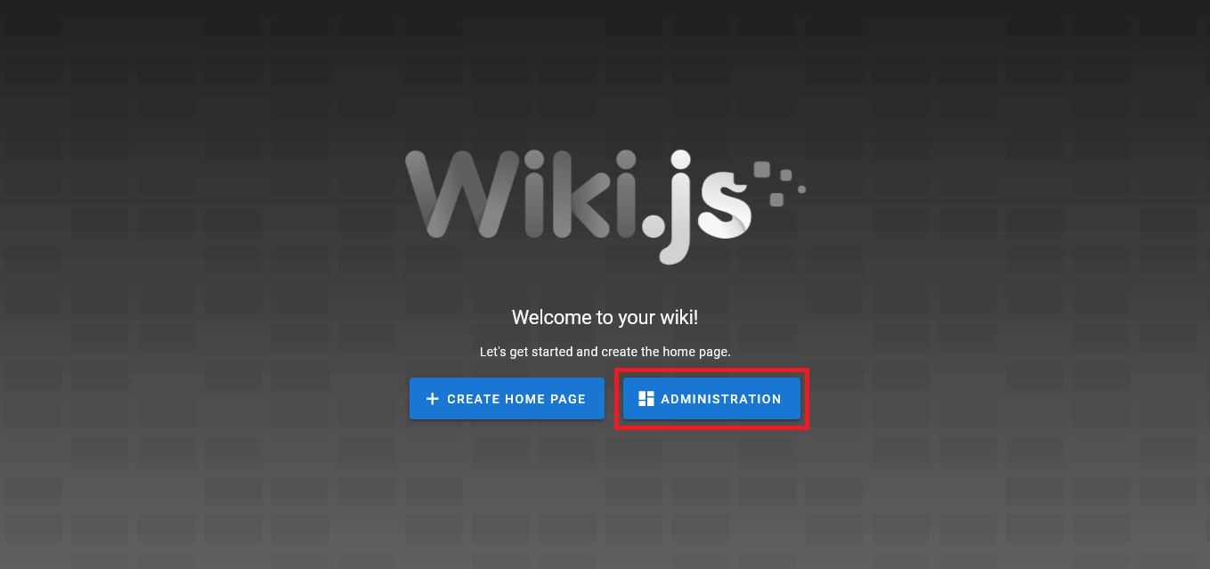 Wiki.jsの初期画面